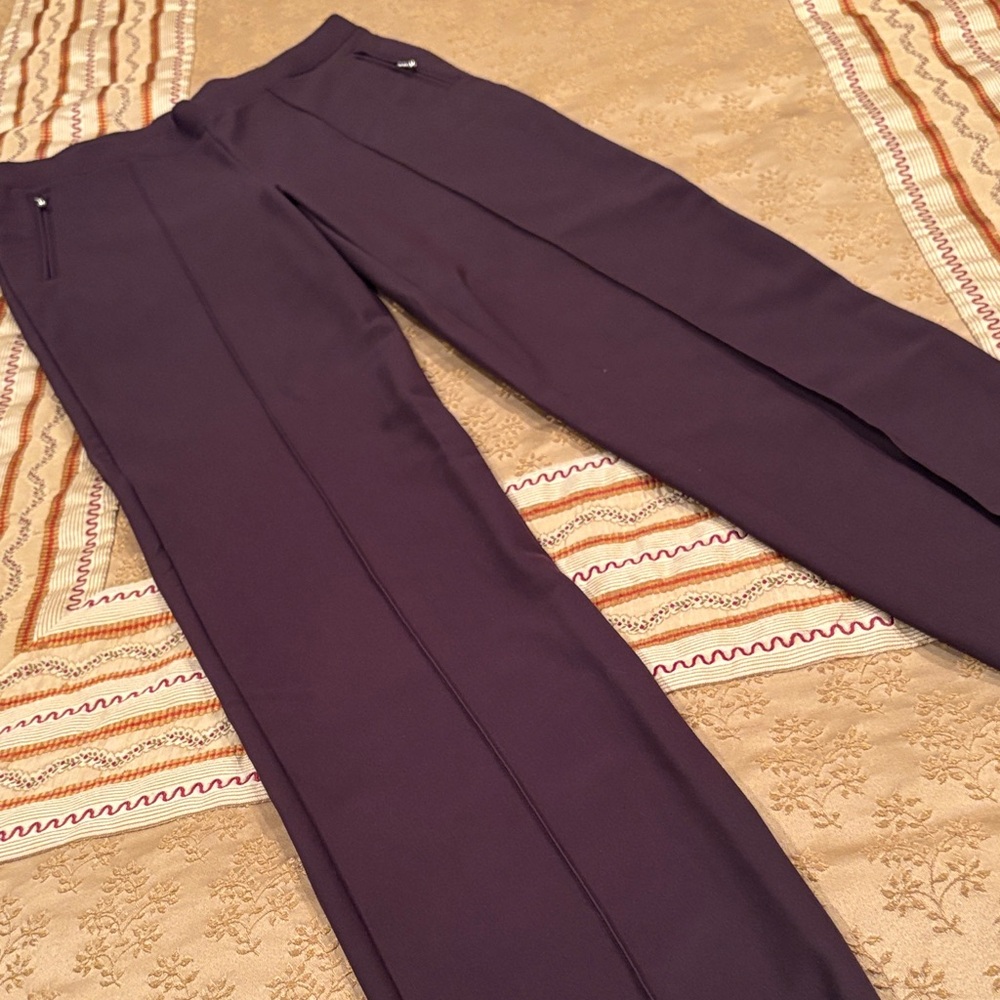 Mode De Vie Women's Stylish  Dress Pants, Chocolate Brown, 10T
